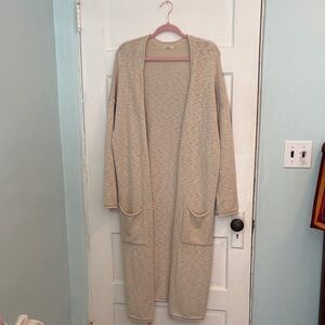 It.Is.Well. LA Cream Open Front Long Cardigan